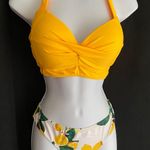Shekini Lemon Print Two Piece Bikini Set Photo 0