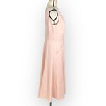 Eliza J Bateau Neck Fit & Flare Midi Dress Women's 12 Pink Sleeveless High Lo Photo 5