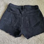 Abercrombie & Fitch Black High Ride Mom Shorts Photo 5
