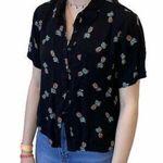 Love Note Love Notes pineapple print buttoned blouse Photo 0