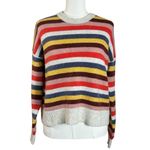 Madewell  Cardiff Striped Crewneck Sweater in Coziest Yarn Size XS Preppy Boxy Photo 4