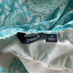 Peach‎ Maxi Dress Size Medium Pockets Spaghetti Strap Tassels Green Photo 4