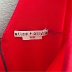 Alice + Olivia Alicia + Olivia Red Midi Dress Photo 5