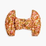 Zimmermann  Cropped cutout floral-print cotton-gauze top Photo 0