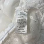 idem Ditto  Sheer White Floral Deep V-Neck Blouse Size M Lace Coquette Romantic‎ Photo 5