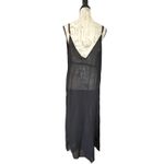 Ekouaer  Black Sheer Maxi Swimsuit Cover Up Size Medium NEW Photo 1