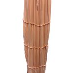 Rue 21  Pink Tiered Maxi Dress Smocked Bodice Tie Front Cami Beach Vacation M Photo 4