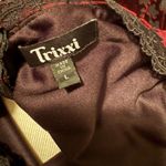 Trixxi  Dress Sz LG Burgundy Velvet Dark Romantic Babydoll Whimsigoth Vampire EUC Photo 10