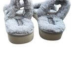 Koolaburra by Ugg  double strap slide faux fur 10 gray slippers hard bottom Photo 3