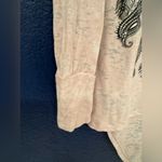 Lauren Moshi Hippie Pinkish Cream Sheer Women’s Long Sleeve Blouse Size XS/Small Photo 6