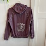 BCBG MaxAzria 90's Y2K Light Purple Zip Up Hoodie Silver Front & Back Logo XL Photo 4