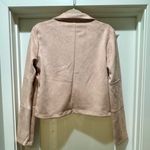 Blu Pepper  Women’s XL Soft Faux Suede Moto Jacket Pale Pink Photo 2