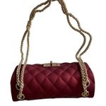 Women Mini Quilted Red Jelly Crossbody Clutch Bag Photo 4
