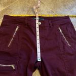 Ralph Lauren  skinny zipper stretch mid rise jeans pants red maroon burgu… Photo 6