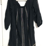 Flying Tomato Boho Aztec western embroidered  black dress women’s large‎ new NWT Photo 0
