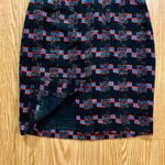 Trina Turk  Good Night Tweed Black Red Sheath Dress Womens 2 Photo 10