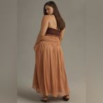 Anthropologie Smocked Sheer Maxi Skirt Photo 8
