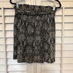 LuLaRoe  Gray Snakeskin Print Tie Waist Shorts With‎ Pockets Size Small Photo 1