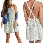 Free People Petunia printed mini dress ivory micro flower medium Photo 3