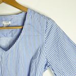 J. Crew Factory Blue/White Striped Tie Photo 5