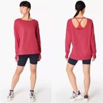 Sweaty Betty  Tayberry Pink After Class Sport Sweatshirt Yoga Workout Photo 1