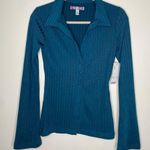 Urban Outfitters Day To Night Button Down Ribbed Sweater with Flare Sleeves S Photo 2