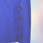 LORD & TAYLOR royal blue crew neck sweater with button detail in size XL. EUC Photo 5