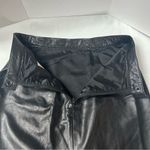 Georgetown Leathers VTG Black Leather Lined Skirt Zip & Snap closure Sz 9/10 Photo 1