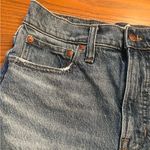 Madewell The Perfect Jean Short Blue Denim Cut-Off Raw Hem Shorts Size 27 Photo 5