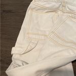 Yesstyle white cargo jeans with contrast gold stitching small Size undefined Photo 2