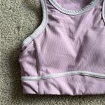 Wilo the label activewear athletic pink Barbie white sports bralette bra size xs Purple Photo 3