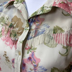 Denim & Supply Ralph Lauren Denim Supply Ralph Lauren Fringe Western Shirt Womens XS Sheer Floral Cowgirl Photo 5