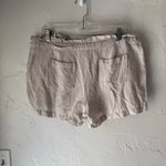 Life in Progress  Linen Blend Paperbag Waist‎ Shorts Beige Size Large Photo 2