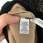 Loft ANN TAYLOR Black Beige Crochet Sleeveless Tie Bow Back Cotton Shift Dress 6 Photo 6