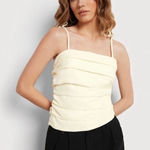 Sam Edelman NEW larkyn ruched tank top Size L Photo 0