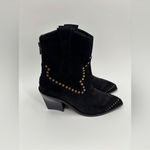 Zadig & Voltaire  boots Cara Suede black studded Cowboy Boot FR38/US7 Photo 3