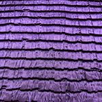 Vintage purple satin textured ruffled sleeveless tank top blouse Size M Photo 3