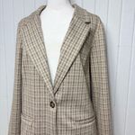 Liverpool  Beige Checkered Casual Office Blazer size M Photo 2