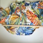 Chico's  Tropical Leaf Print Blouse Size 3 (16/18) Lightweight Flowy Resort Bright Photo 9
