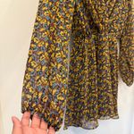 ZARA  Floral Multicolor Long Sleeve Surplice Dress Size XS Photo 6
