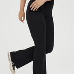 Aerie NWOT OFFLINE by  OG Foldover High Waisted Super Flare Leggings Black Medium Photo 1