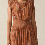 Faherty  Woodstock Midi Dress Size Small - Chestnut‎ Blossom NEW Delilah Floral Photo 0