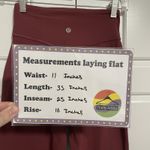 Lululemon  Align High Rise Pocket Leggings Red Merlot Yoga Athletic Pants Size 2 Photo 1