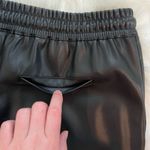 ZARA  Faux Leather Joggers Black Photo 5