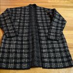 Ann Taylor  Factory Black and cream Knit Jacket Photo 0