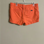 The North Face  Womens Orange Cotton Linen Blend Low Rise Chino Shorts Size 8 Photo 1