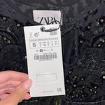 ZARA NWT  Black Plumetis Sequined Bolero Jacket S 5107/070 Photo 10