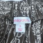 Xhilaration Xhileration Off Shoulder Olive Green Patterned Blouse Photo 1