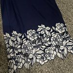 Isaac Mizrahi New Blue Pebble Knit Culottes with White Lace Floral Trim LP Photo 4