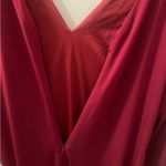 Guess Deep Red Long Sleeve Dress Photo 2